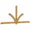 Ekena Millwork Redmond Rough Sawn Timber Gable Bracket, Western Red Cedar, 108"W x 45"H x 2"D x 4"F, 10/12 Pitch GBW108X45X0204RED00RWR - alternate 3